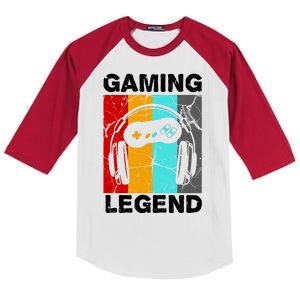 Gaming Legend Retro Kids Colorblock Raglan Jersey