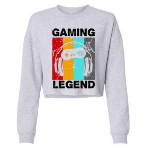 Gaming Legend Retro Cropped Pullover Crew