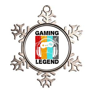 Gaming Legend Retro Metallic Star Ornament