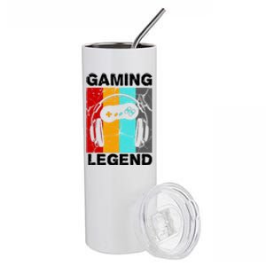 Gaming Legend Retro Stainless Steel Tumbler