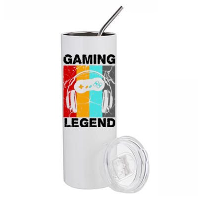 Gaming Legend Retro Stainless Steel Tumbler