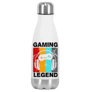 Gaming Legend Retro Stainless Steel Insulated Water Bottle