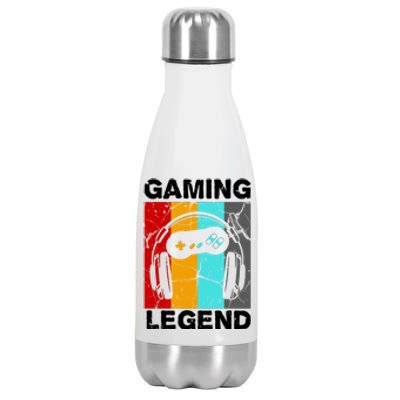 Gaming Legend Retro Stainless Steel Insulated Water Bottle