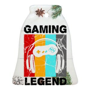 Gaming Legend Retro Ceramic Bell Ornament