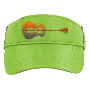 Guitar Lake Reflections Gift Music And Guitar Lover Guitar Gift Adult Drive Performance Visor