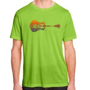 Guitar Lake Reflections Gift Music And Guitar Lover Guitar Gift Adult ChromaSoft Performance T-Shirt