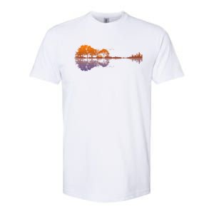 Guitar Lake Reflections Gift Music And Guitar Lover Guitar Gift Softstyle CVC T-Shirt