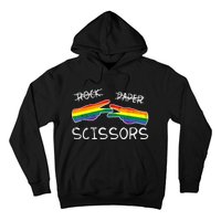 Gay Lesbian Rock Paper Scissors Fun Rainbow Pride Lgbt Women Hoodie