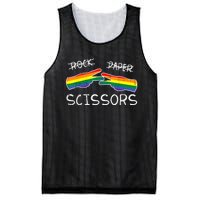 Gay Lesbian Rock Paper Scissors Fun Rainbow Pride Lgbt Women Mesh Reversible Basketball Jersey Tank