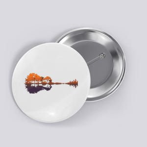 Guitar Lake Reflections Music And Guitar Lover Guitar Button