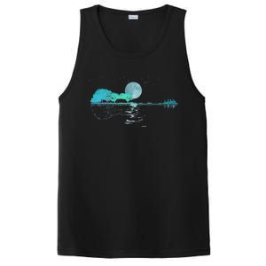 Guitar Lake Reflections Love Musician Acoustic Guitar PosiCharge Competitor Tank