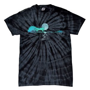 Guitar Lake Reflections Love Musician Acoustic Guitar Tie-Dye T-Shirt