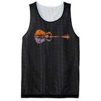 Guitar Lake Reflections Music And Guitar Lover Guitar Mesh Reversible Basketball Jersey Tank