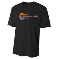 Guitar Lake Reflections Music And Guitar Lover Guitar Performance Sprint T-Shirt