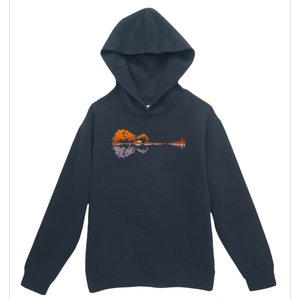 Guitar Lake Reflections Music And Guitar Lover Guitar Urban Pullover Hoodie