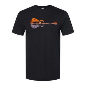 Guitar Lake Reflections Music And Guitar Lover Guitar Softstyle CVC T-Shirt