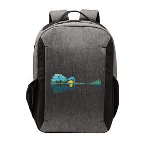 Guitar Lake Reflections Night Sky And Moon Guitar Vector Backpack