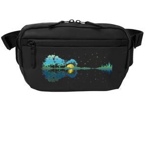 Guitar Lake Reflections Night Sky And Moon Guitar Crossbody Pack