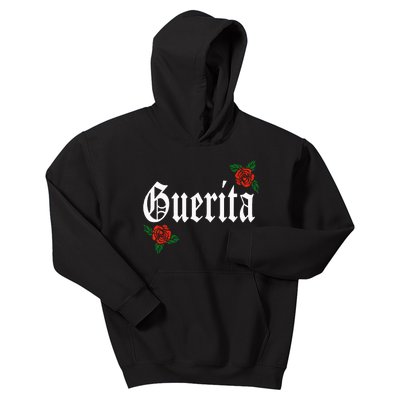 Guerita Latina Roses Floral Kids Hoodie