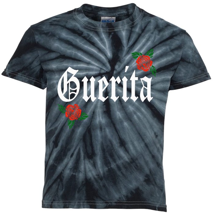 Guerita Latina Roses Floral Kids Tie-Dye T-Shirt