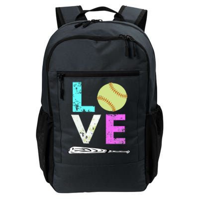 Girl Love Softball Best Fun Birthday Gift Daily Commute Backpack