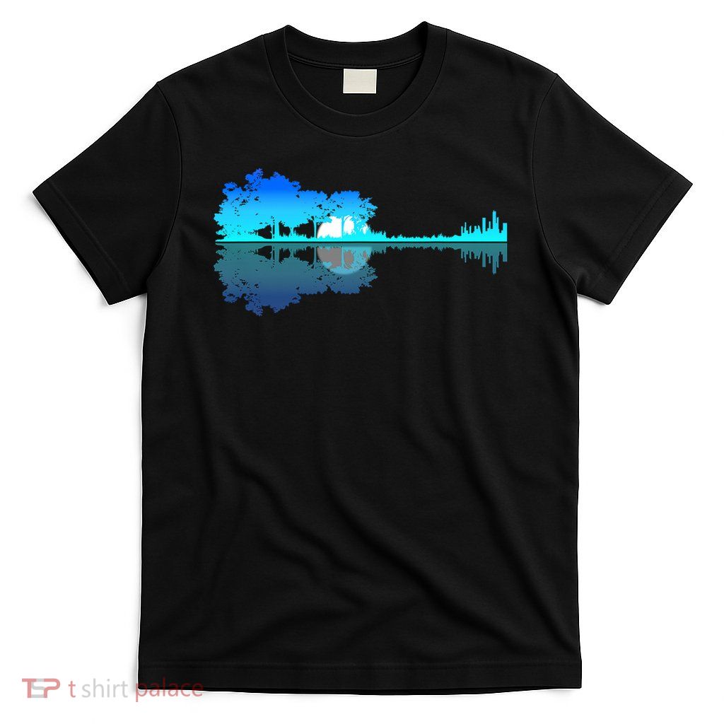 Guitar Lake Shadow Love Guitar Musician T-Shirt