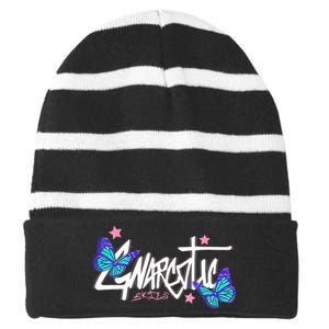 Gnarcotic Lil Skies Motion Striped Beanie with Solid Band