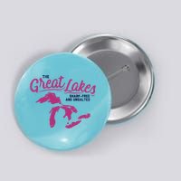 Great Lakes Shark Free And Unsalted Summer Vacation Funny Gift Button