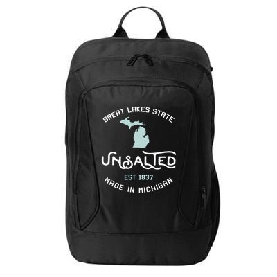 Great Lakes State Unsalted Est 1837 Made In Michigan City Backpack
