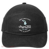 Great Lakes State Unsalted Est 1837 Made In Michigan 7-Panel Snapback Hat