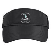 Great Lakes State Unsalted Est 1837 Made In Michigan Adult Drive Performance Visor