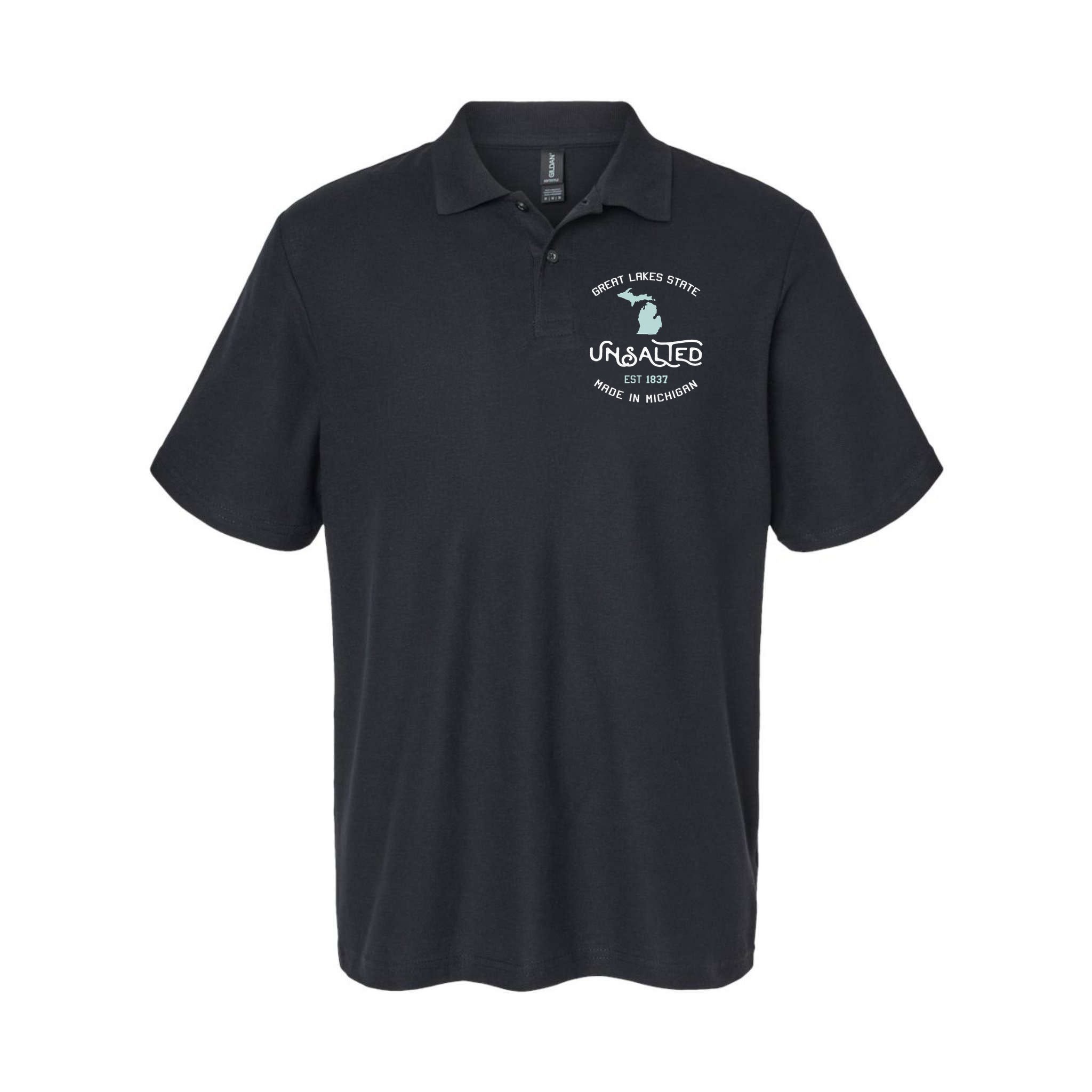 Great Lakes State Unsalted Est 1837 Made In Michigan Polo