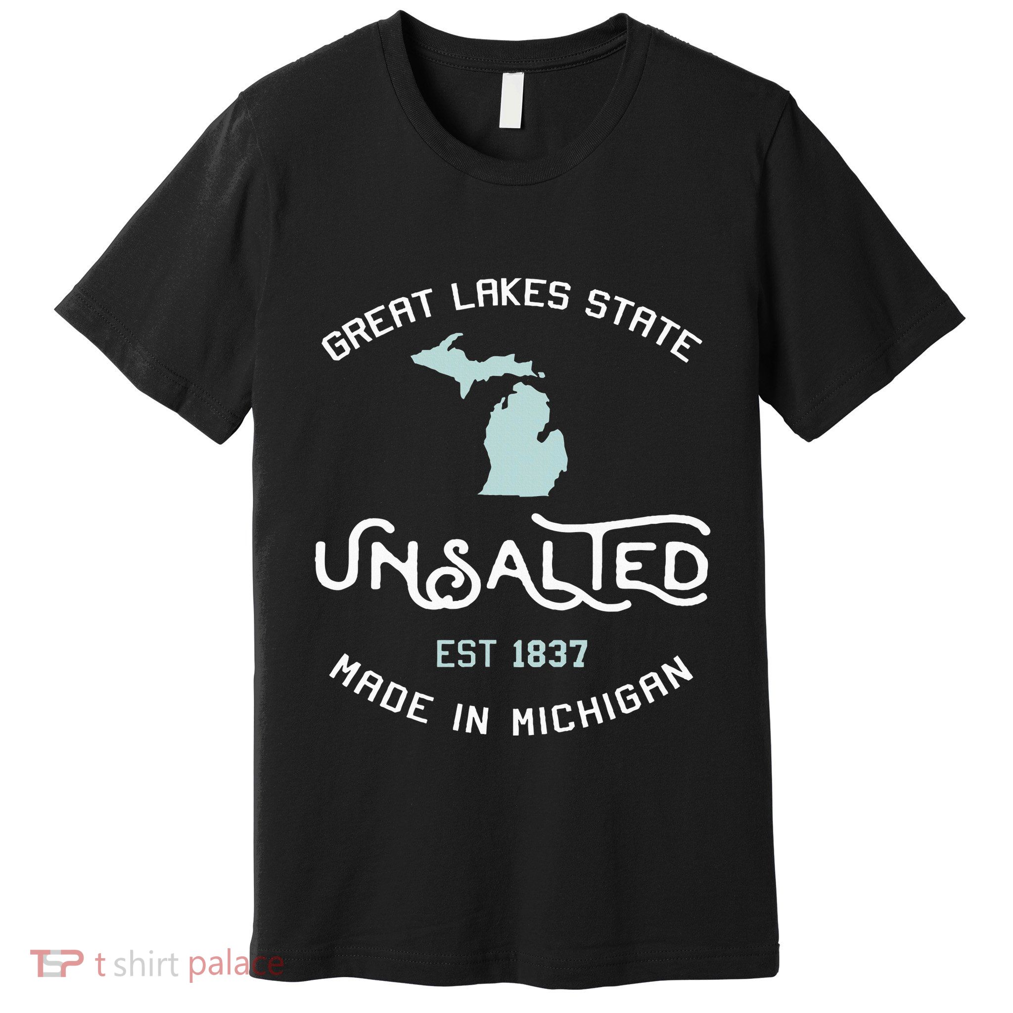 Great Lakes State Unsalted Est 1837 Made In Michigan Premium T-Shirt