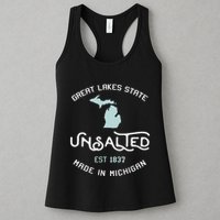 Great Lakes State Unsalted Est 1837 Made In Michigan Womens Tank Top