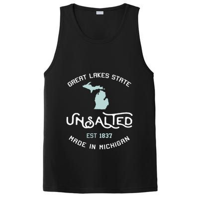 Great Lakes State Unsalted Est 1837 Made In Michigan PosiCharge Competitor Tank