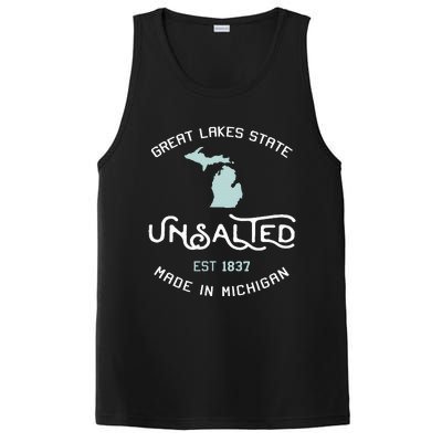 Great Lakes State Unsalted Est 1837 Made In Michigan PosiCharge Competitor Tank