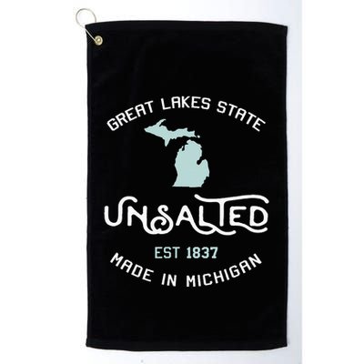 Great Lakes State Unsalted Est 1837 Made In Michigan Golf Towel