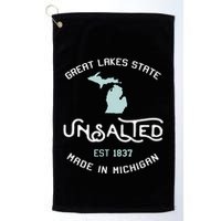 Great Lakes State Unsalted Est 1837 Made In Michigan Golf Towel