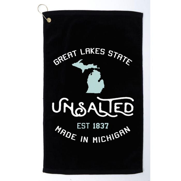 Great Lakes State Unsalted Est 1837 Made In Michigan Golf Towel