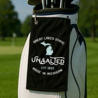Great Lakes State Unsalted Est 1837 Made In Michigan Golf Towel