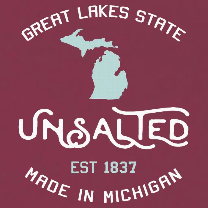 Great Lakes State Unsalted Est 1837 Made In Michigan 16oz Travel Tumbler