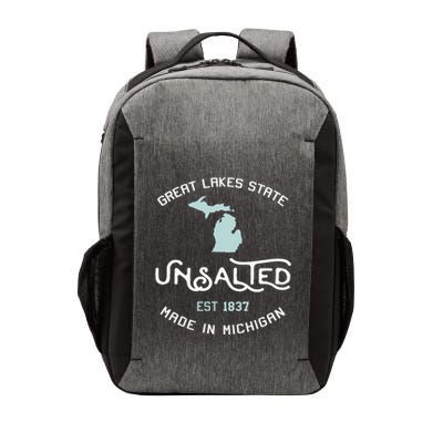 Great Lakes State Unsalted Est 1837 Made In Michigan Vector Backpack