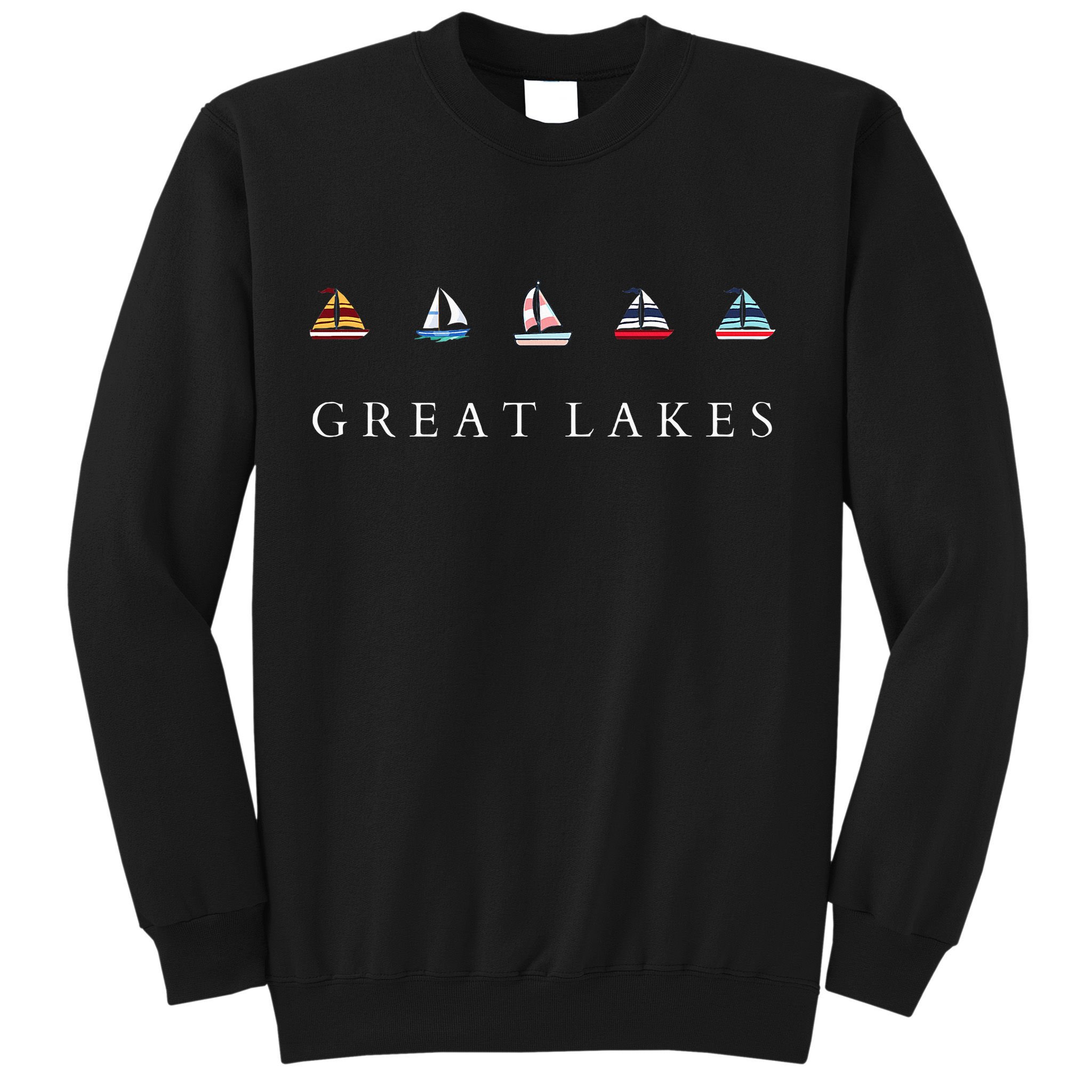 Great Lakes Sailing Americana Lake Michigan Lake Superior Sweatshirt