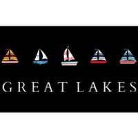 Great Lakes Sailing Americana Lake Michigan Lake Superior Bumper Sticker