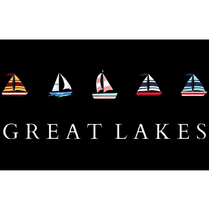 Great Lakes Sailing Americana Lake Michigan Lake Superior Bumper Sticker