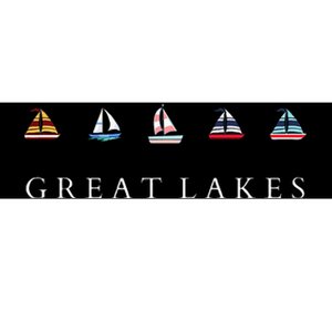 Great Lakes Sailing Americana Lake Michigan Lake Superior Bumper Sticker