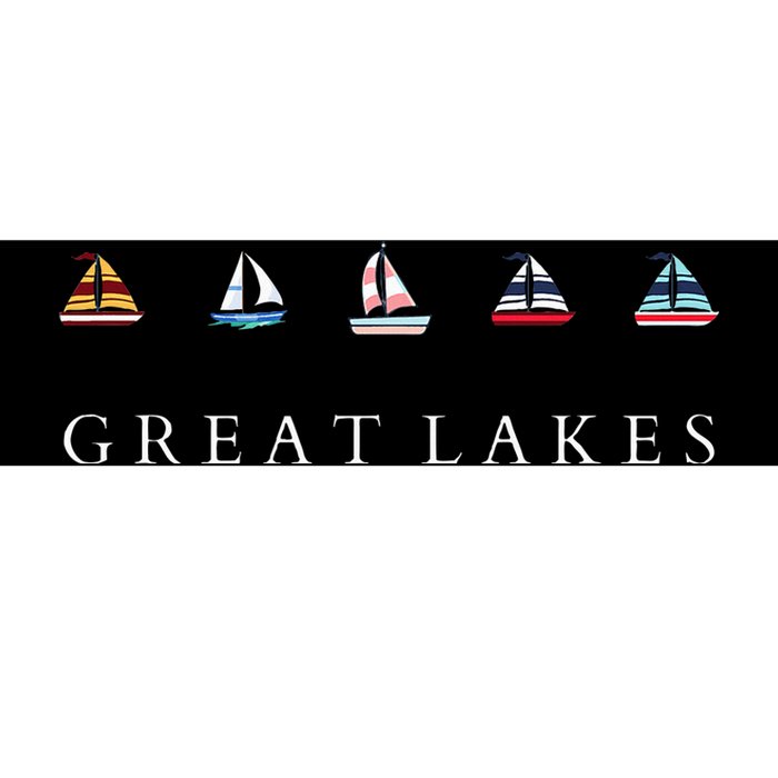 Great Lakes Sailing Americana Lake Michigan Lake Superior Bumper Sticker