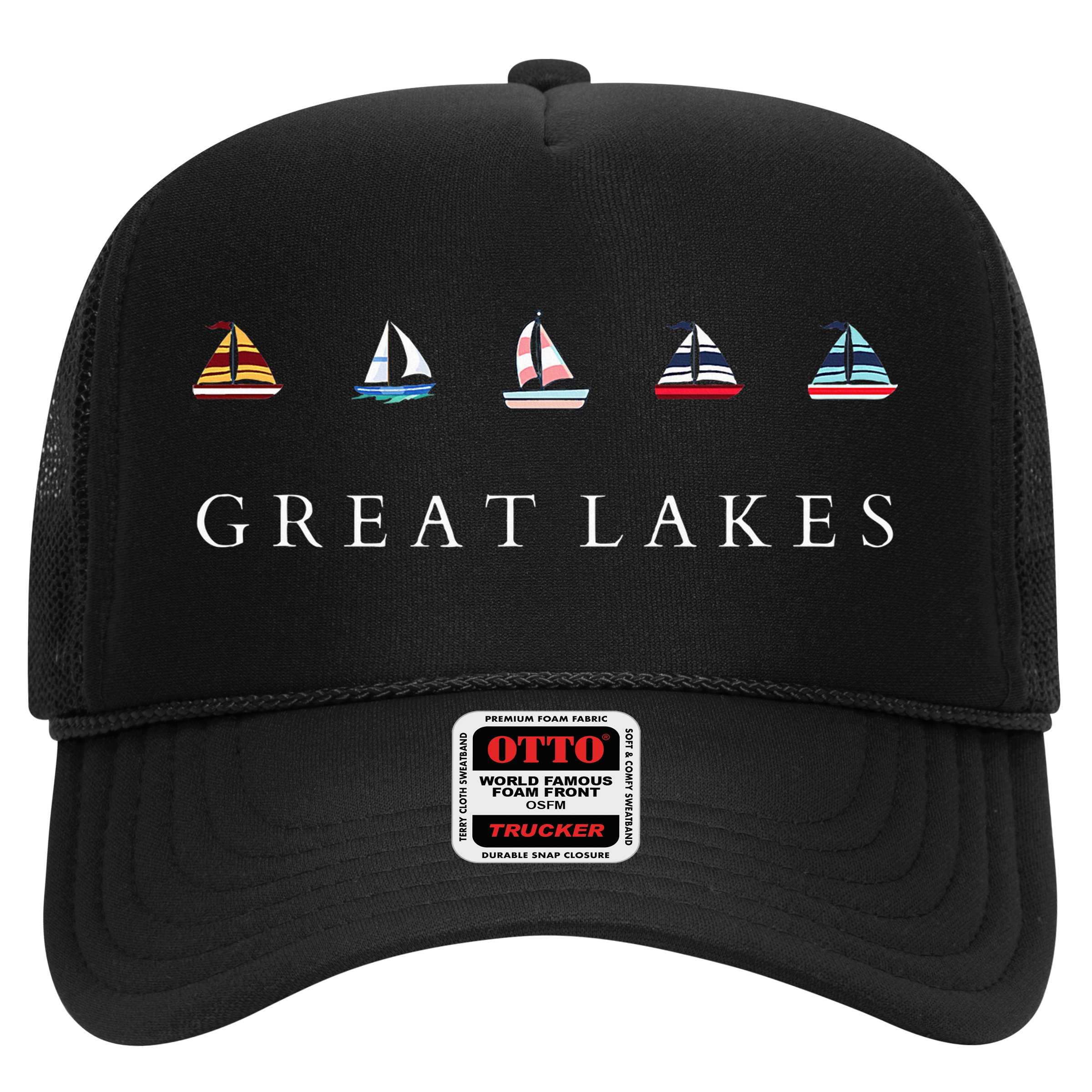 Great Lakes Sailing Americana Lake Michigan Lake Superior Hat