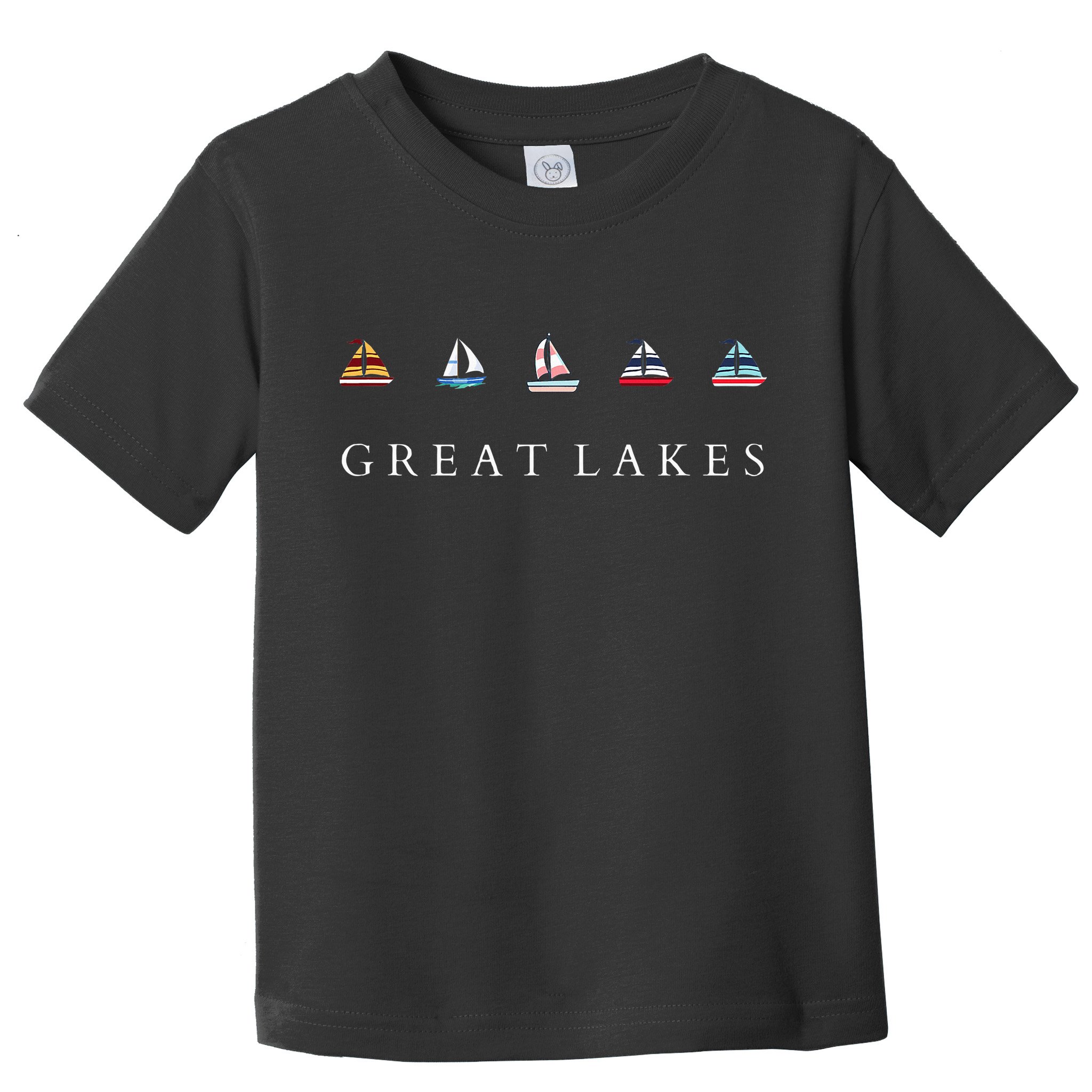 Great Lakes Sailing Americana Lake Michigan Lake Superior Toddler T-Shirt