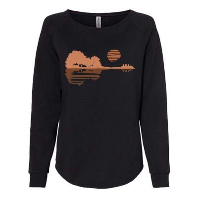 Guitar Lake Shadow Black History BLM Musician Guitarist Womens California Wash Sweatshirt